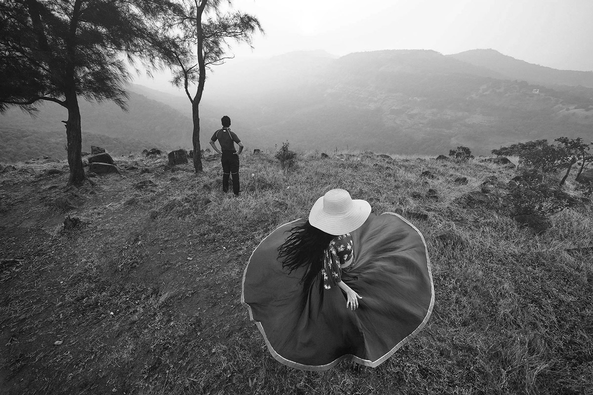 I have asked grown-up Purva Pawar to do ringa ringa roses infront of me I climbed Jeep and got this image. Lonawala Unexploited spot by the film industry.